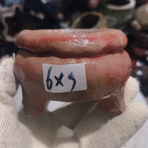 粗陶花盆手工花盆