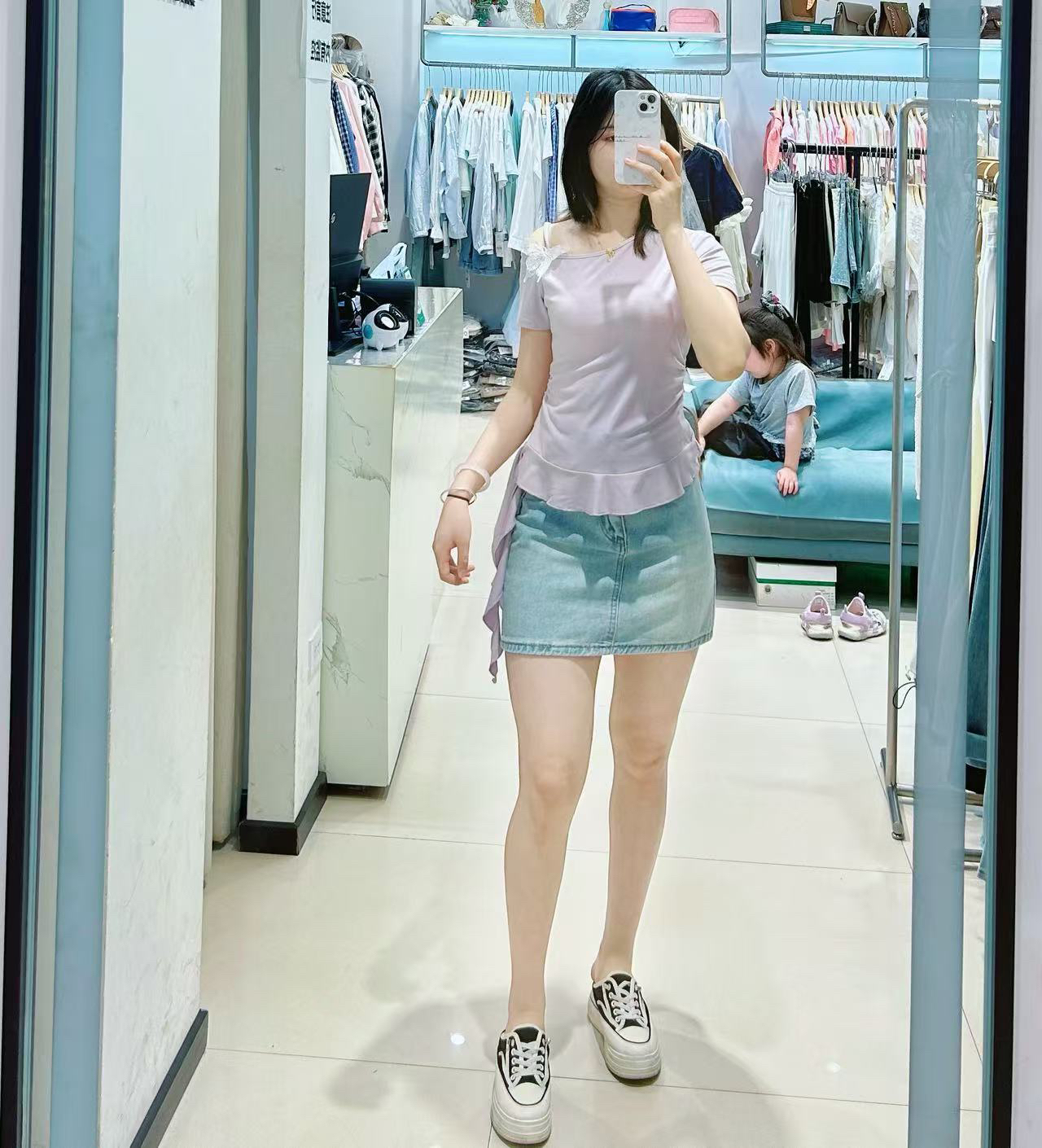 法式短袖纯色毛针织衫常规款显瘦女装蝴蝶夏季百搭