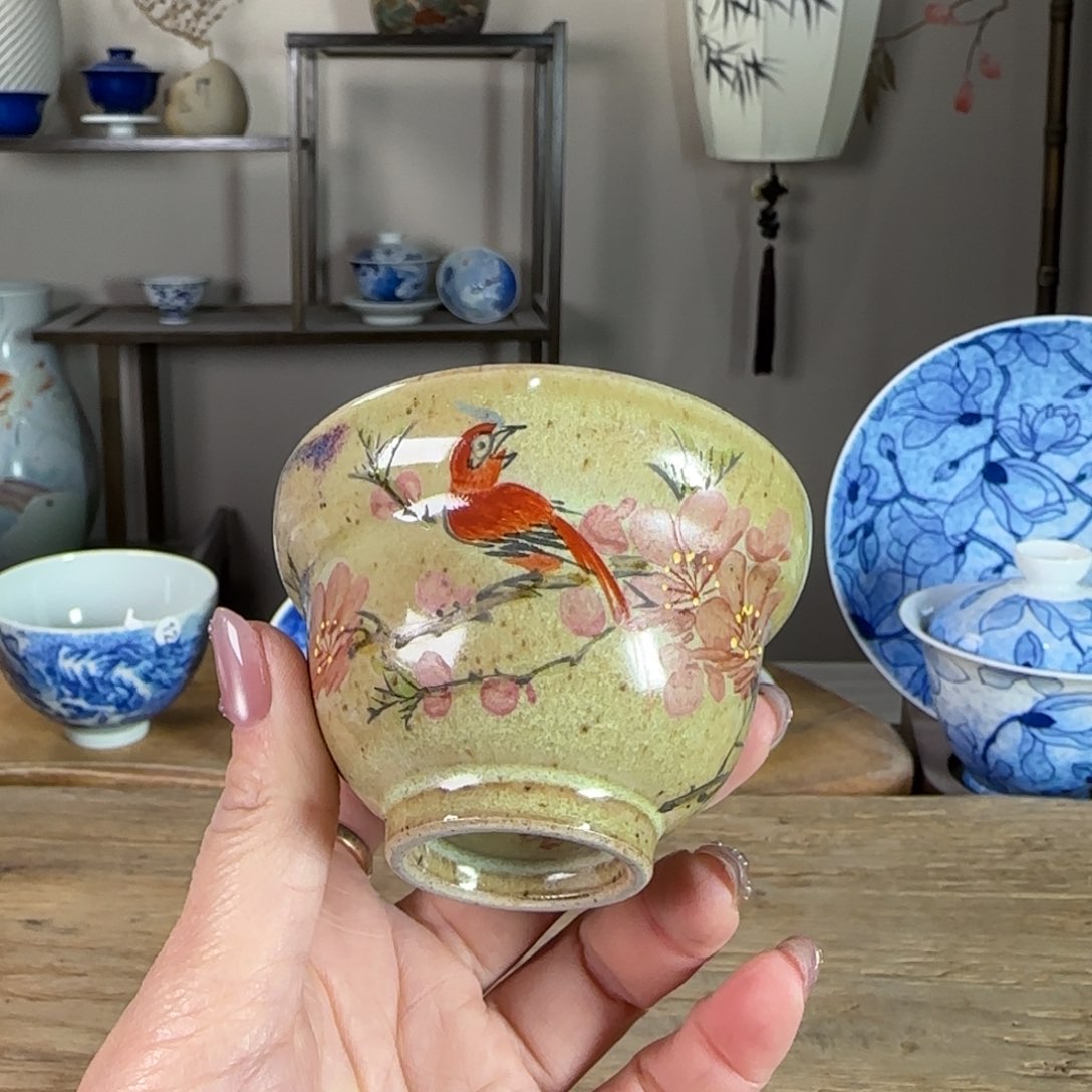 杯景德镇陶瓷柴烧多人