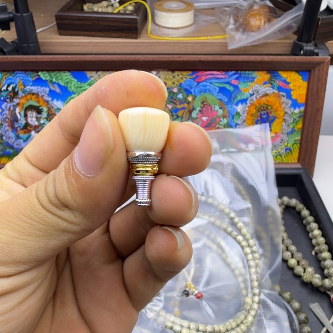 M***L星月菩提吊坠星月三通白色11111
