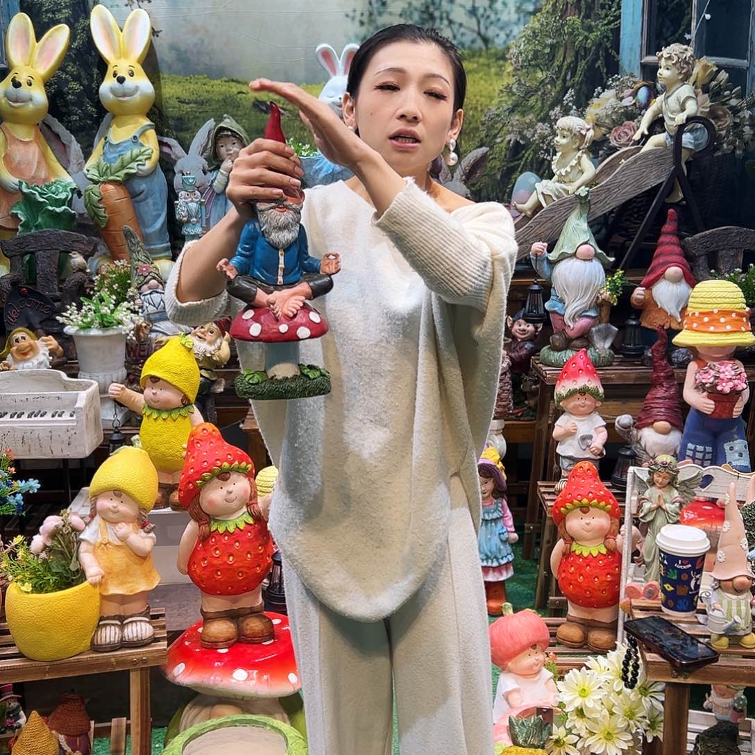 花园摆件红红火火