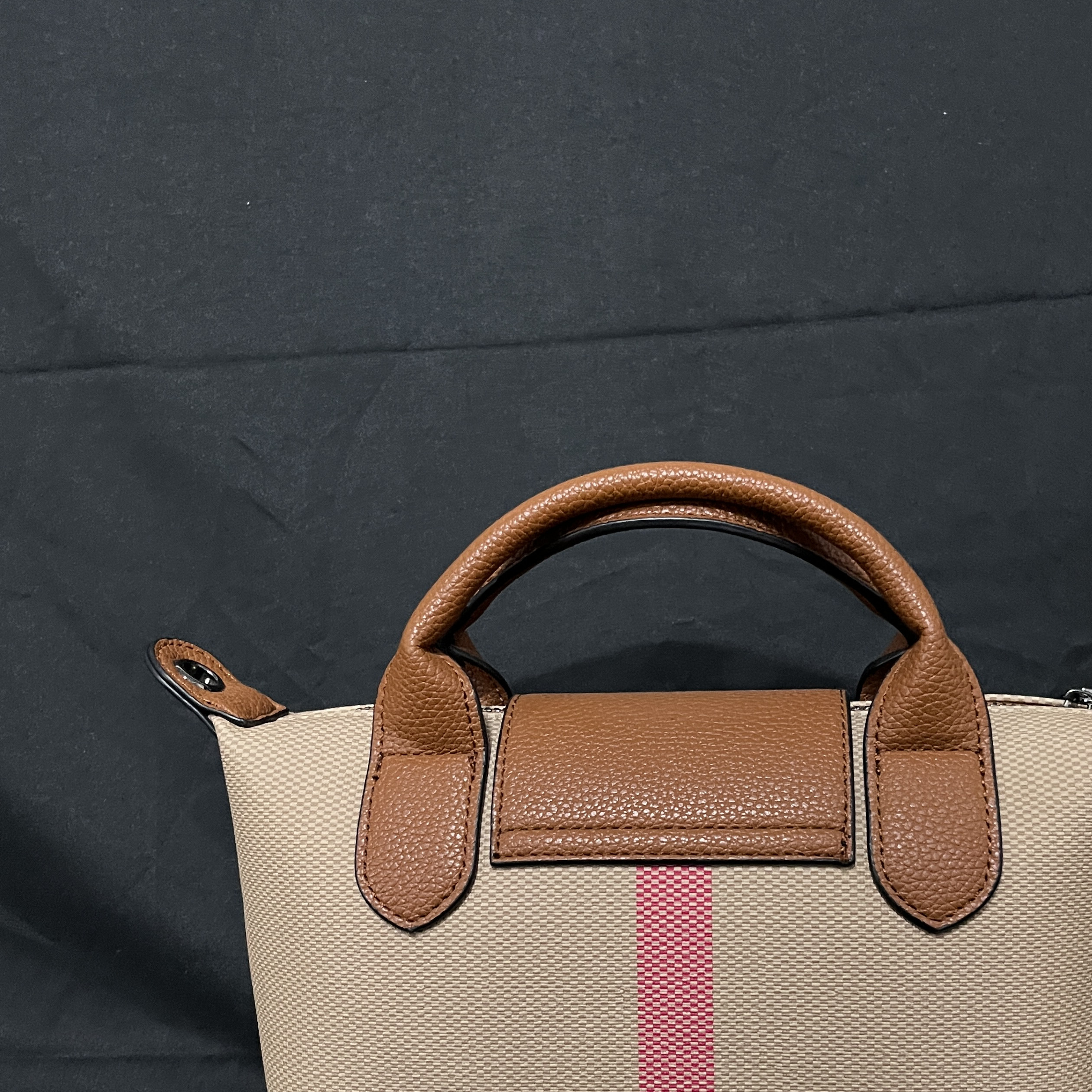 LQ-WITH-QUEEN真皮女包W拼格手提包0351