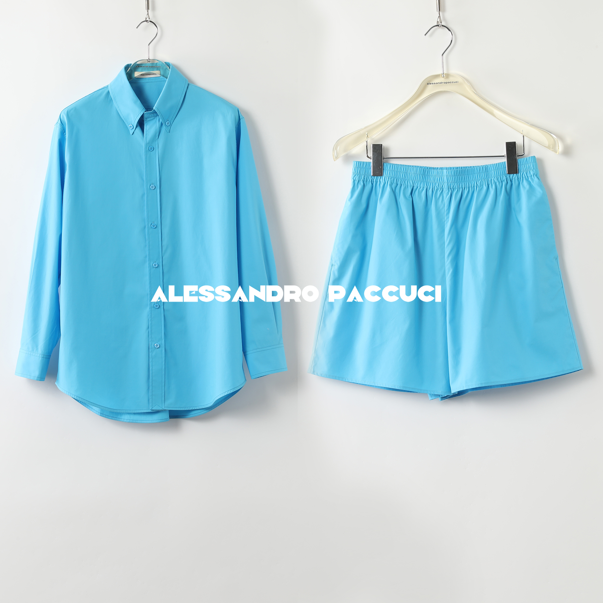 AP洛哥42030HC/42078KD【逸夏】匹马棉纯色透气翻领衬衫/休闲短裤