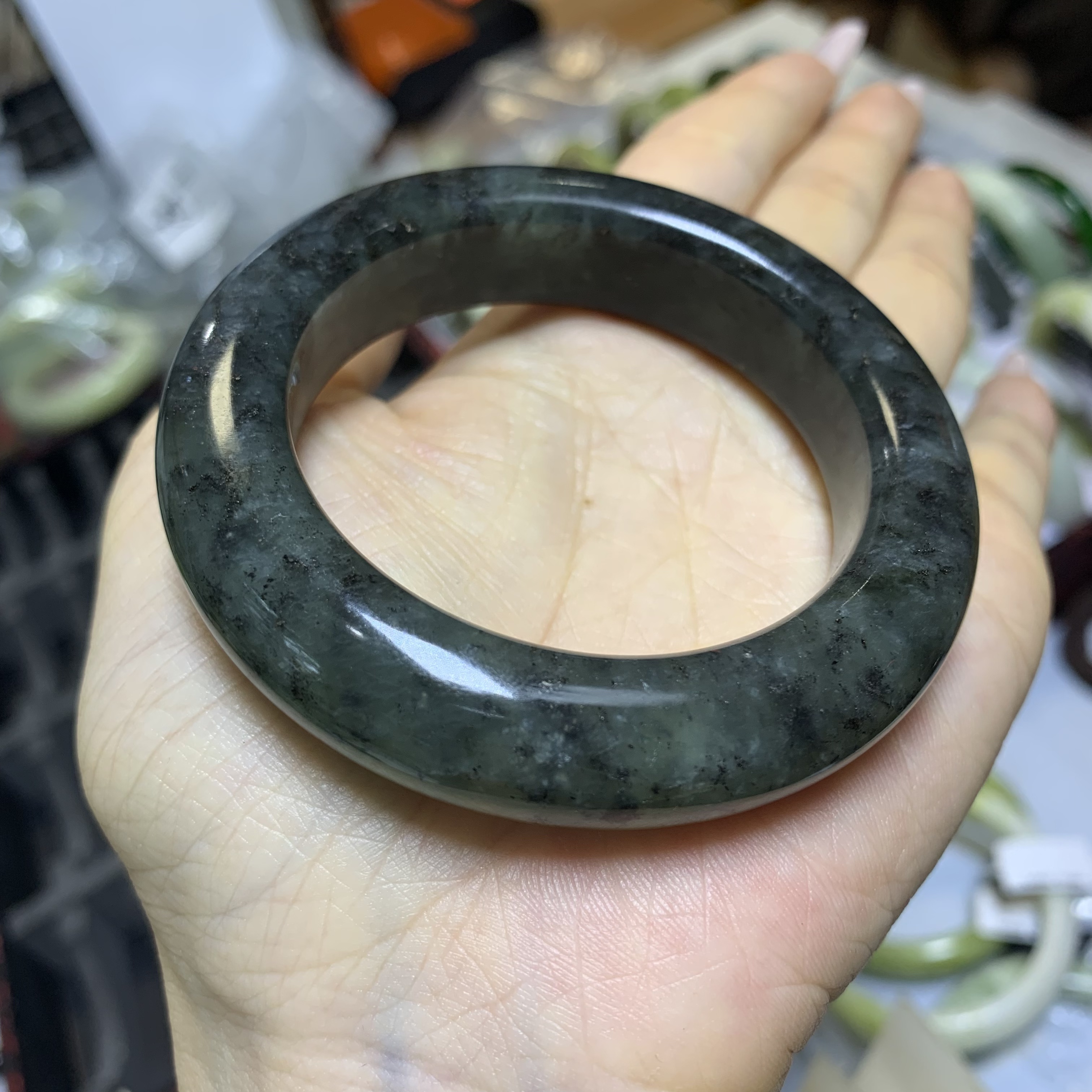 【精美岫玉】50+水墨  油润显白  20（默认微瑕）