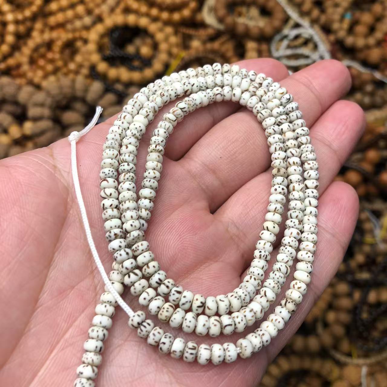 海南星月菩提小米珠长款念珠脖挂民族风项链手链女