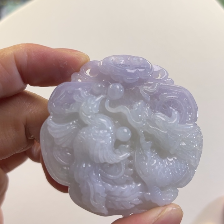 翡翠吊坠(赠链)未镶嵌代编织