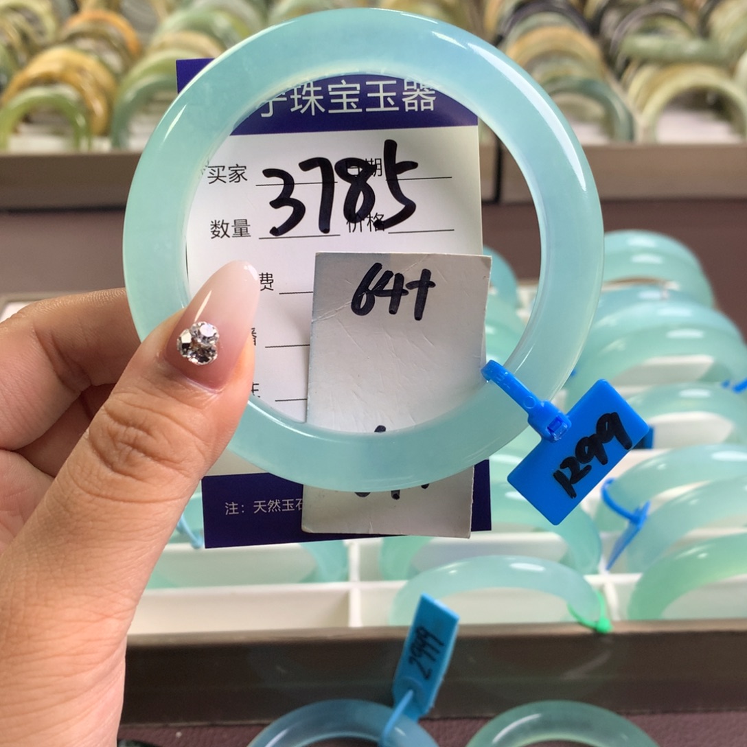 蛇纹石玉未镶嵌手镯3785