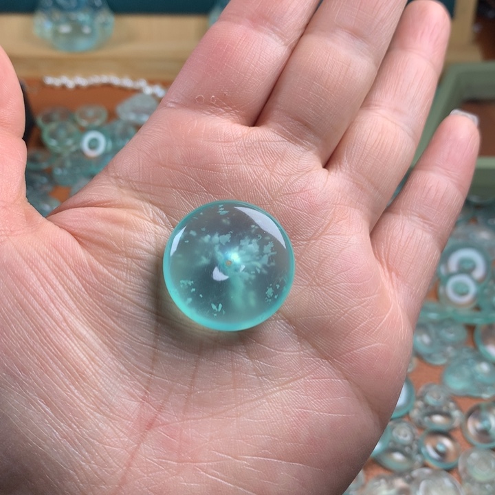 小***宝蛇纹石玉未镶嵌吊坠