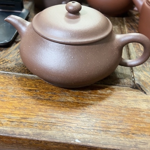 紫砂茶壶天清暗干色明炉300cc