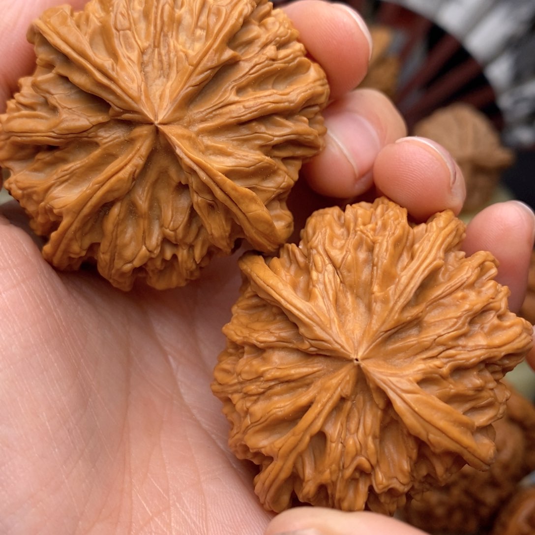 文玩核桃把件49苹果圆四棱