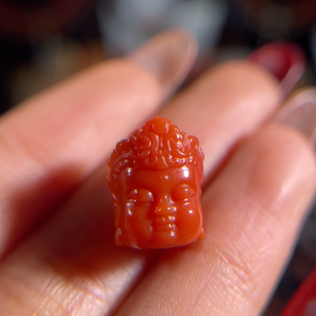 南红玛瑙大水沟 宝宝观音未镶嵌