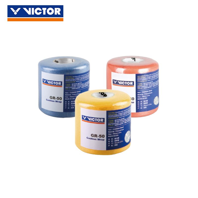 正品威克多VICTOR胜利羽毛球拍握把胶吸汗带缓冲膜打底膜手胶GR50