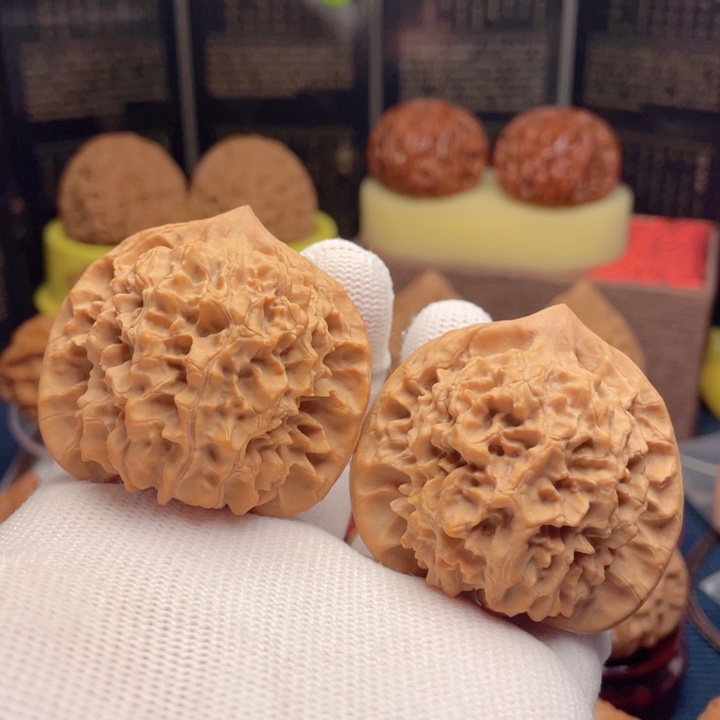 吊坠文玩核桃45麒麟纹大官帽