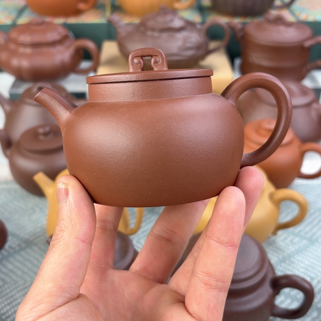 紫砂茶壶珠玑 紫泥 180cc