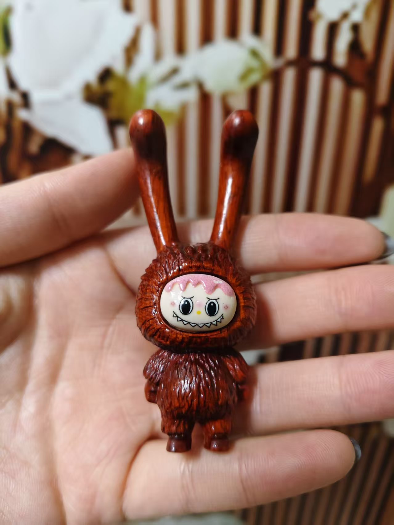 小叶紫檀手把件【拉布布】檀香紫檀经典时尚