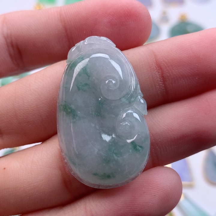翡翠颈饰未镶嵌天然翡翠A货
