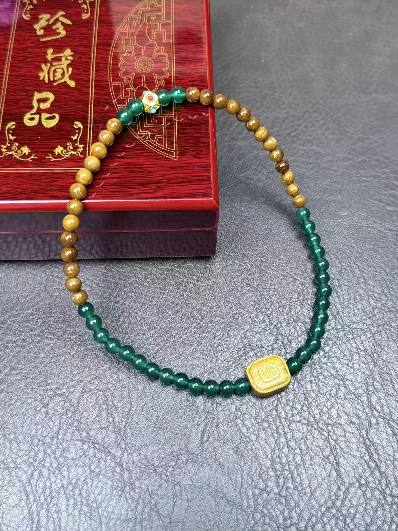 076 精品双圈手串 （无礼盒）