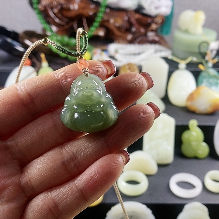 和田玉佛公未镶嵌