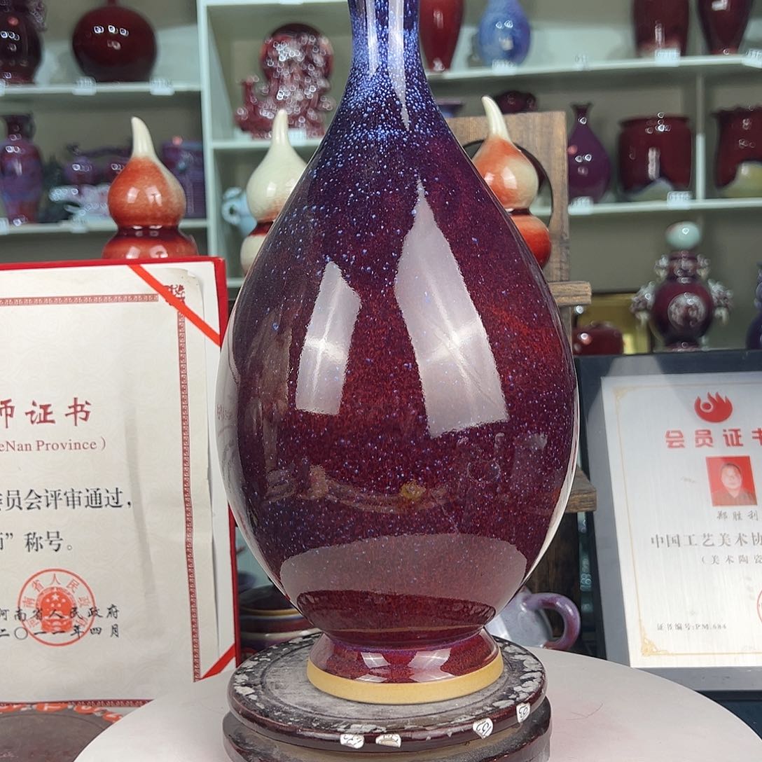 摆件郑家钧窑摆件