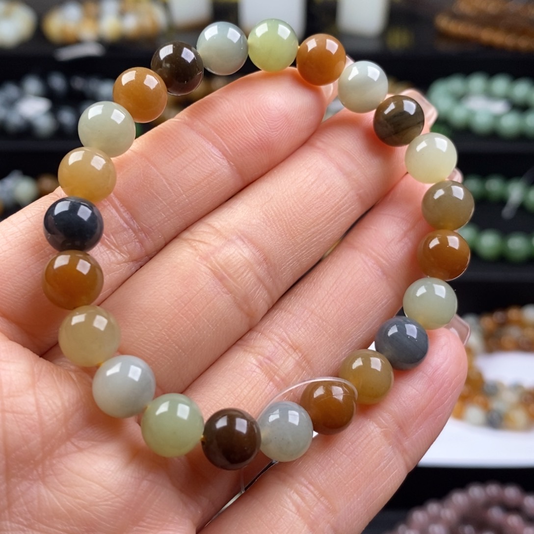 和田玉手串未镶嵌