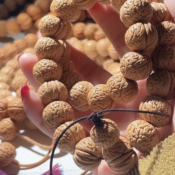 满***爸吊坠桃核桃核手串玲珑塔65