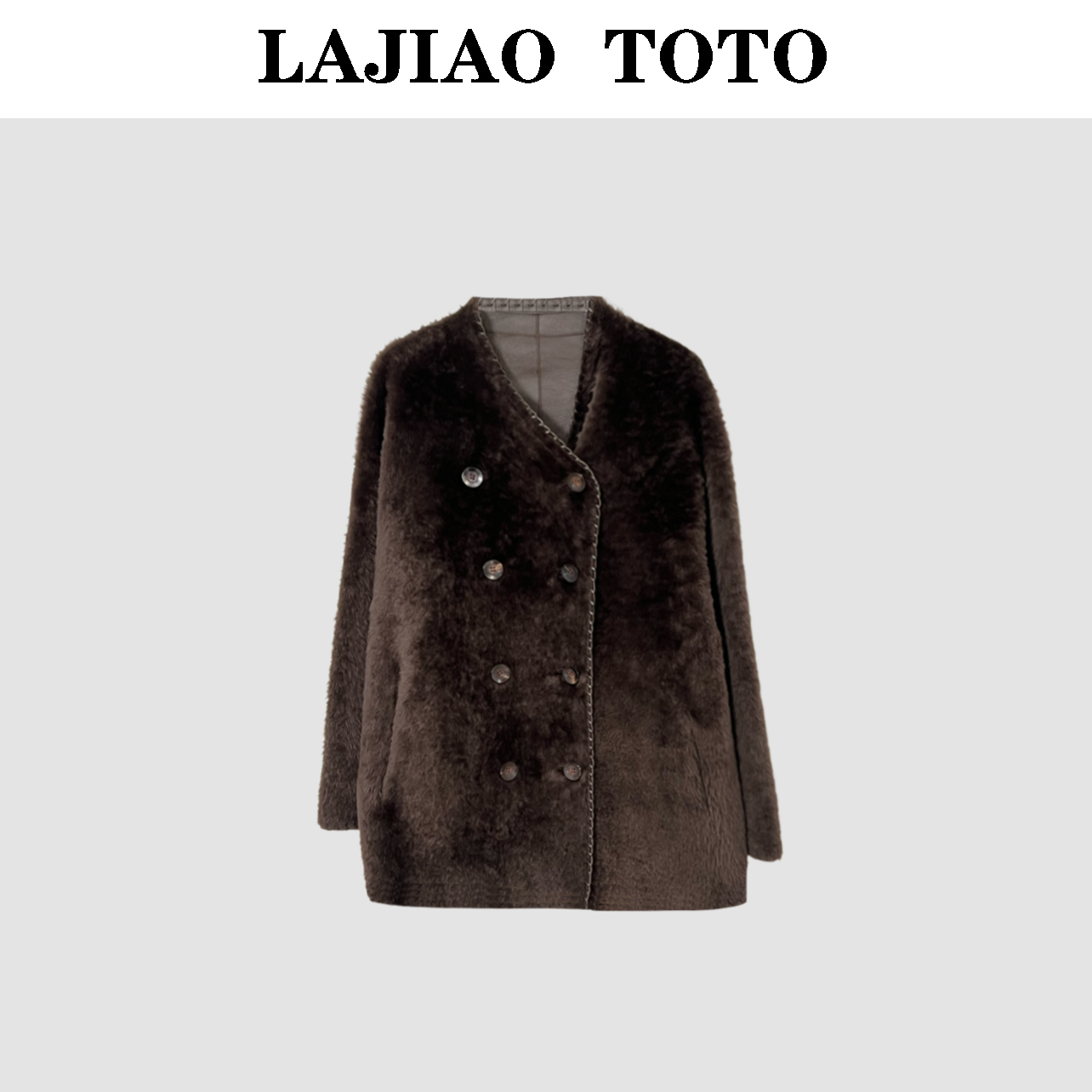 辣椒姐【凌星一体】西班牙超薄美丽奴羊轻奢皮毛一体外套#T24071