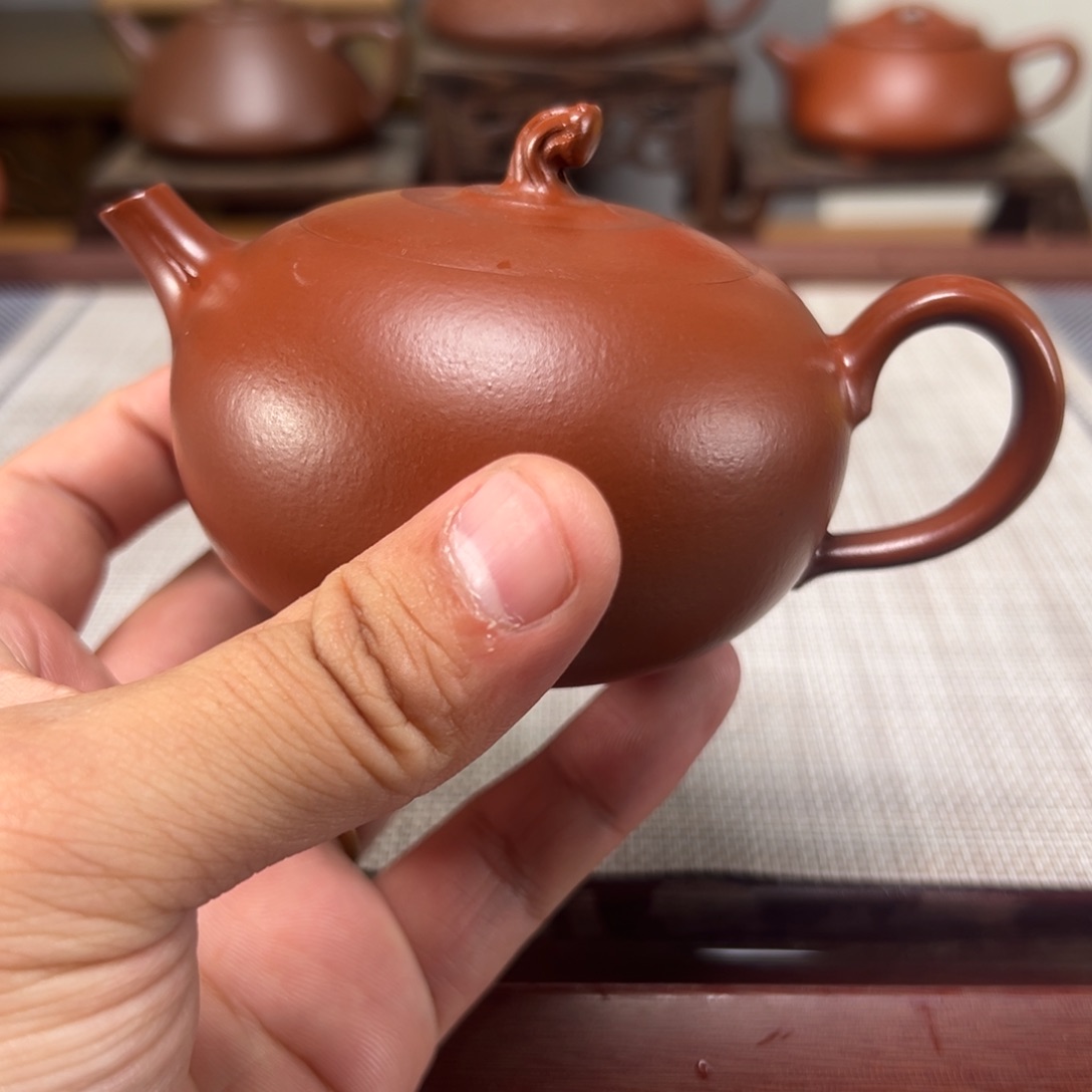 壶紫砂微瑕茶壶款