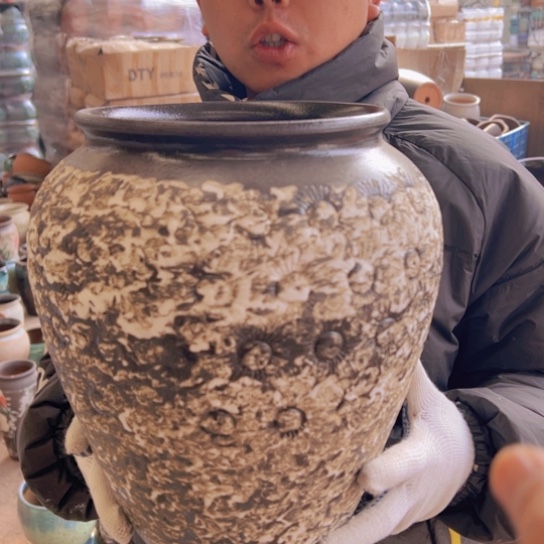 紫砂花盆高30口20—————