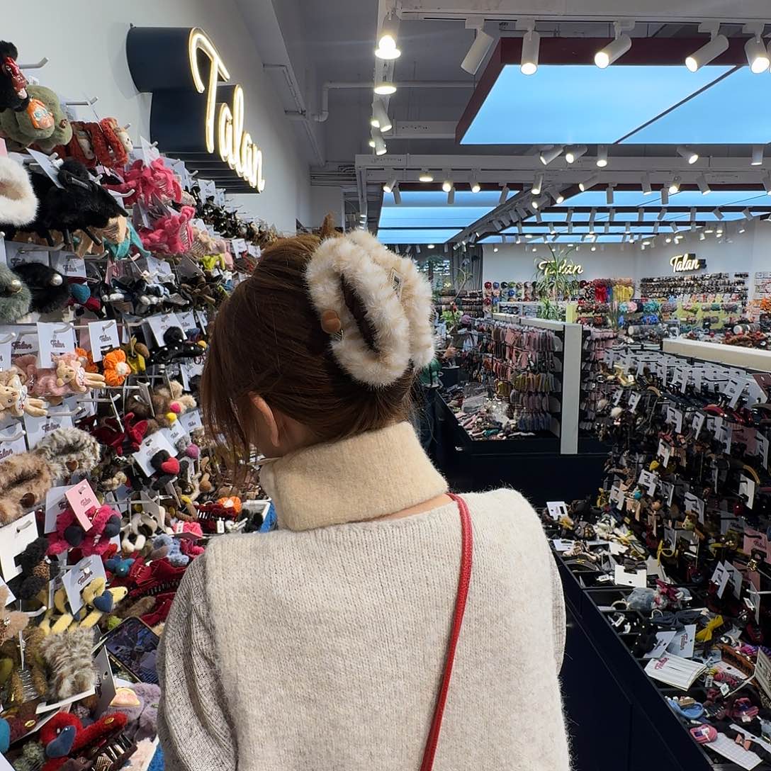 布艺非金属白色豹纹云朵抓