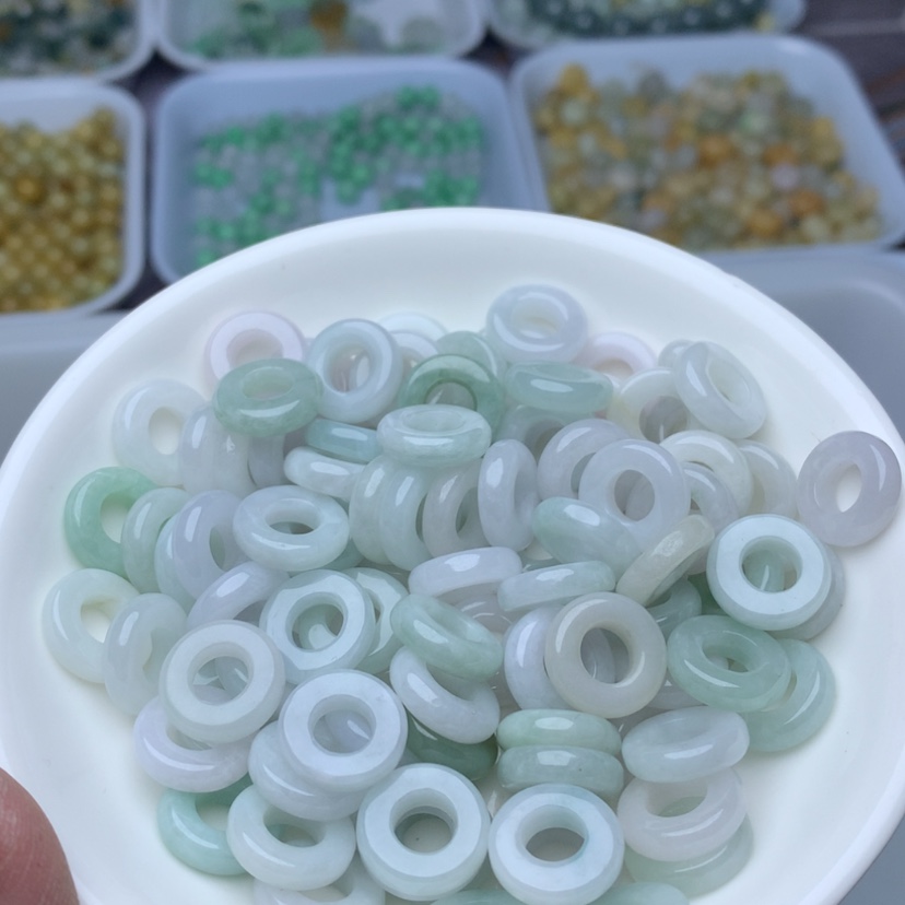 【闪购商品】翡翠手链未镶嵌卡12.5玉环20个