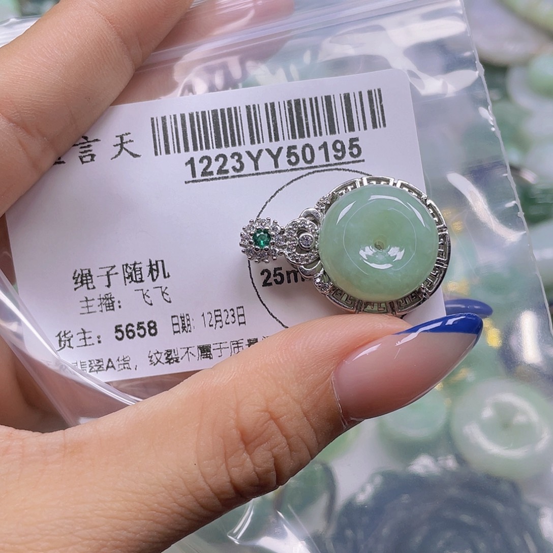 翡翠未镶嵌吊坠(不含链)