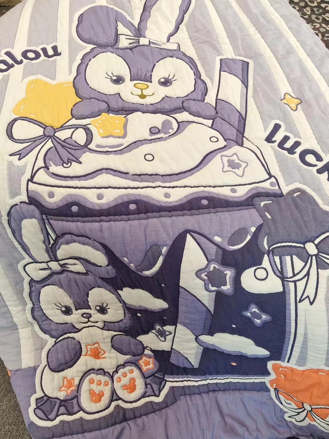 【紫色库洛米】150*200cm A类全棉纱布牛奶泡芙被