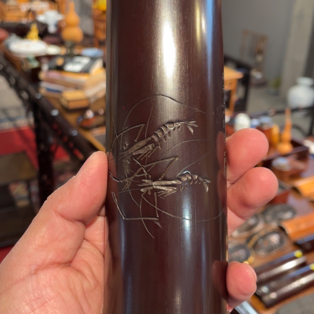 紫砂茶案竹茶则高端雕刻竹茶则高端雕刻