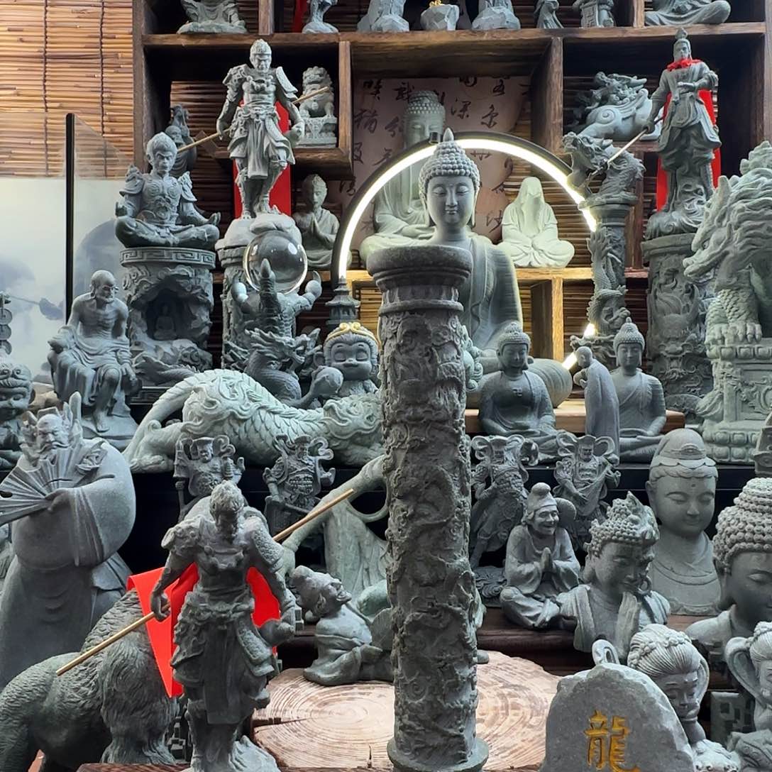 石材小悟空➕小龙柱➕龙宫牌