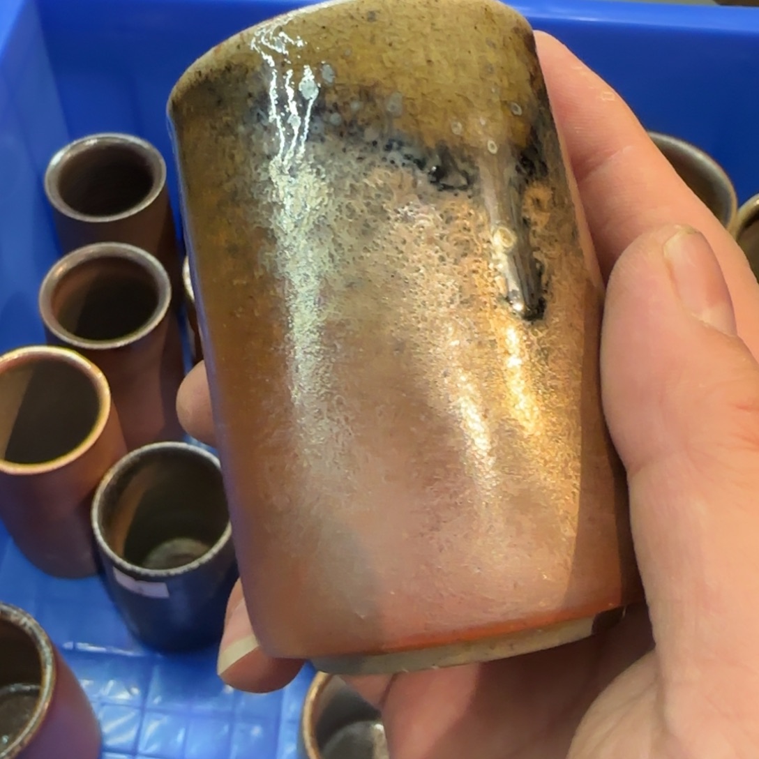 杯台湾吴金维柴烧小直杯