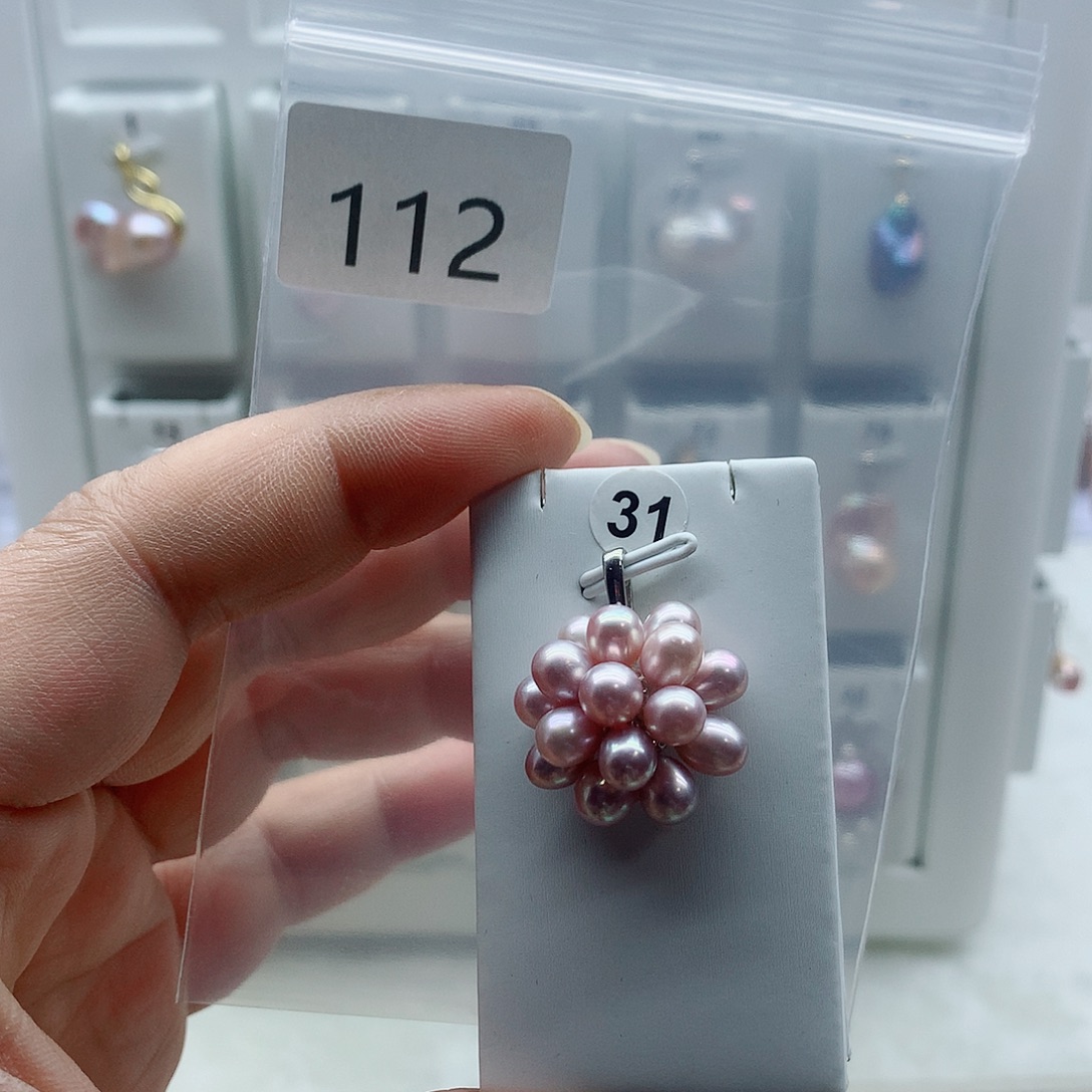 吊坠(不含链)淡水珍珠合金