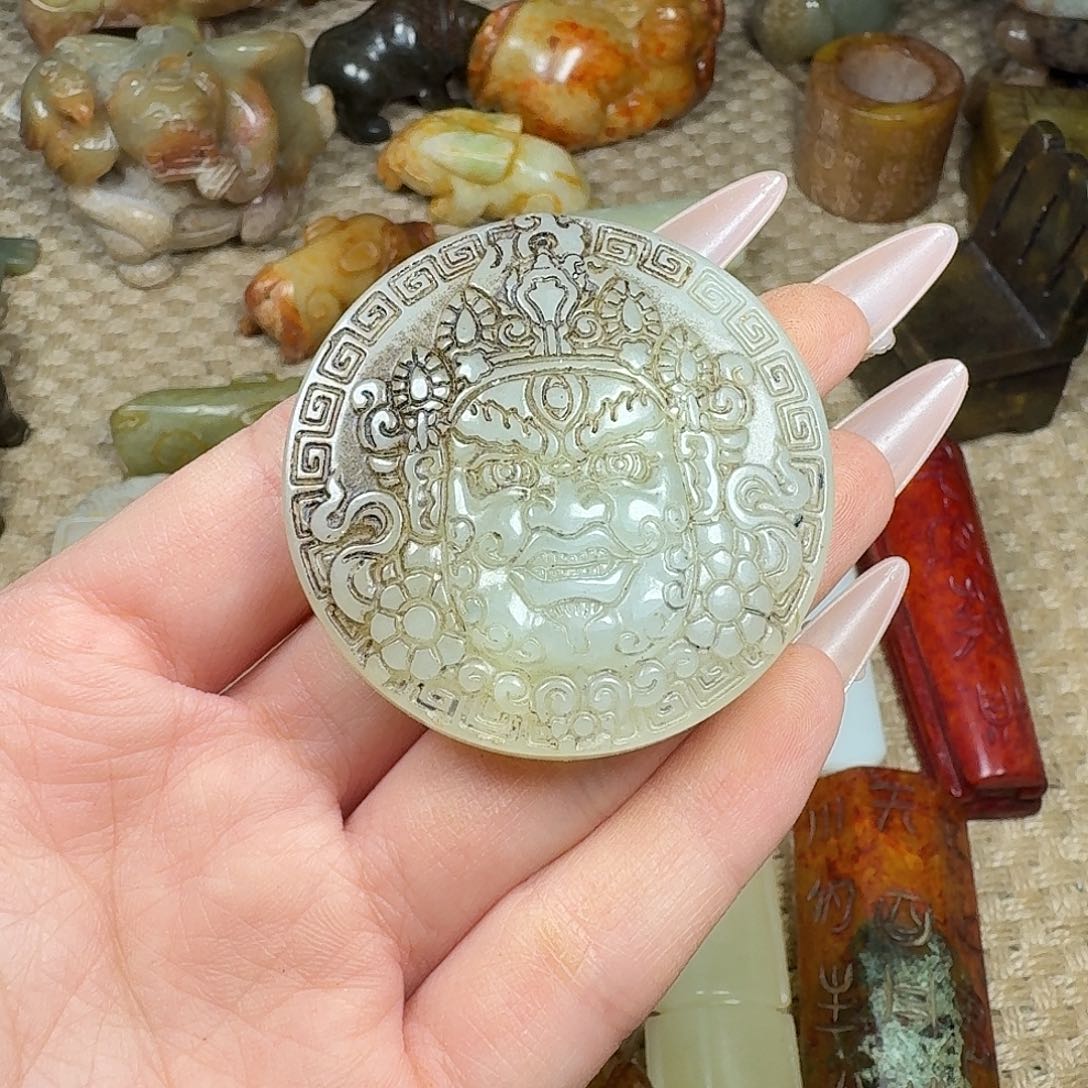 白玉菩提吊坠挂件