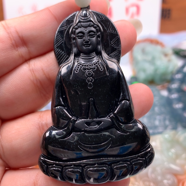翡翠颈饰未镶嵌保真天然A货翡翠