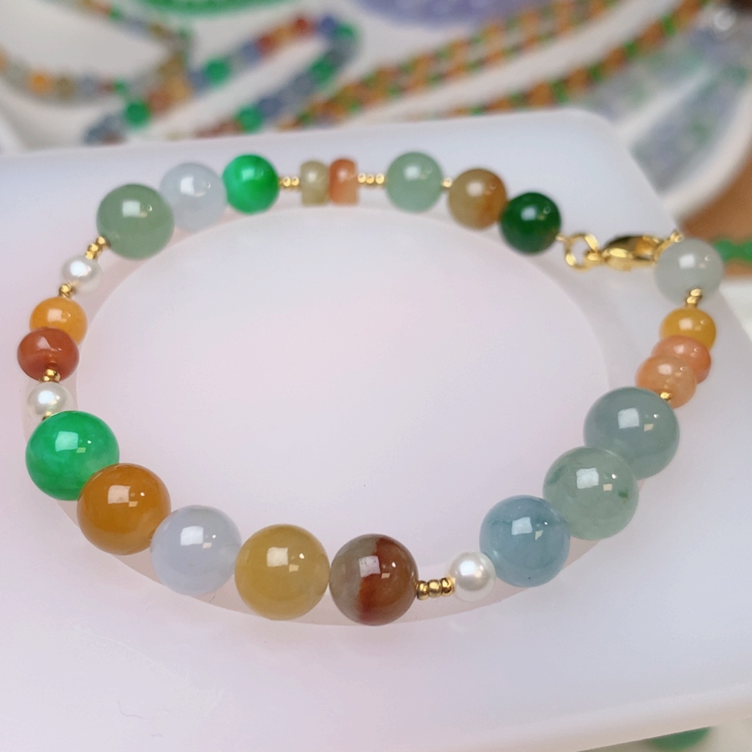 未镶嵌定制翡翠福利特色多宝 果阳绿需包容