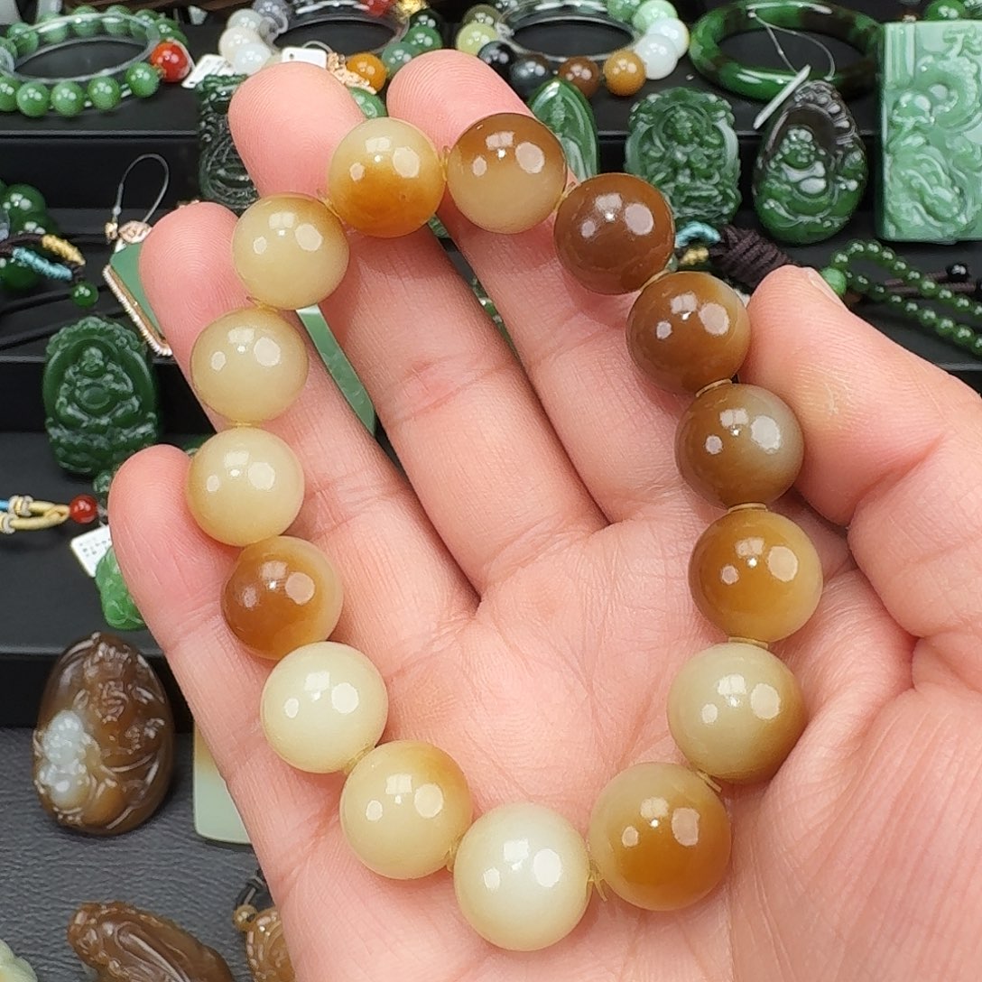 和田玉（糖玉）未镶嵌手链