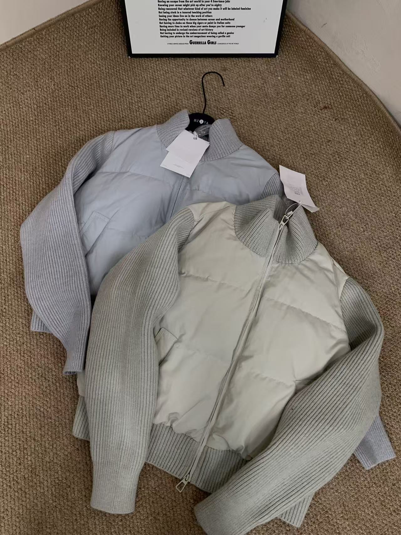 『雨美 Show』3066休闲百搭拼接棉服