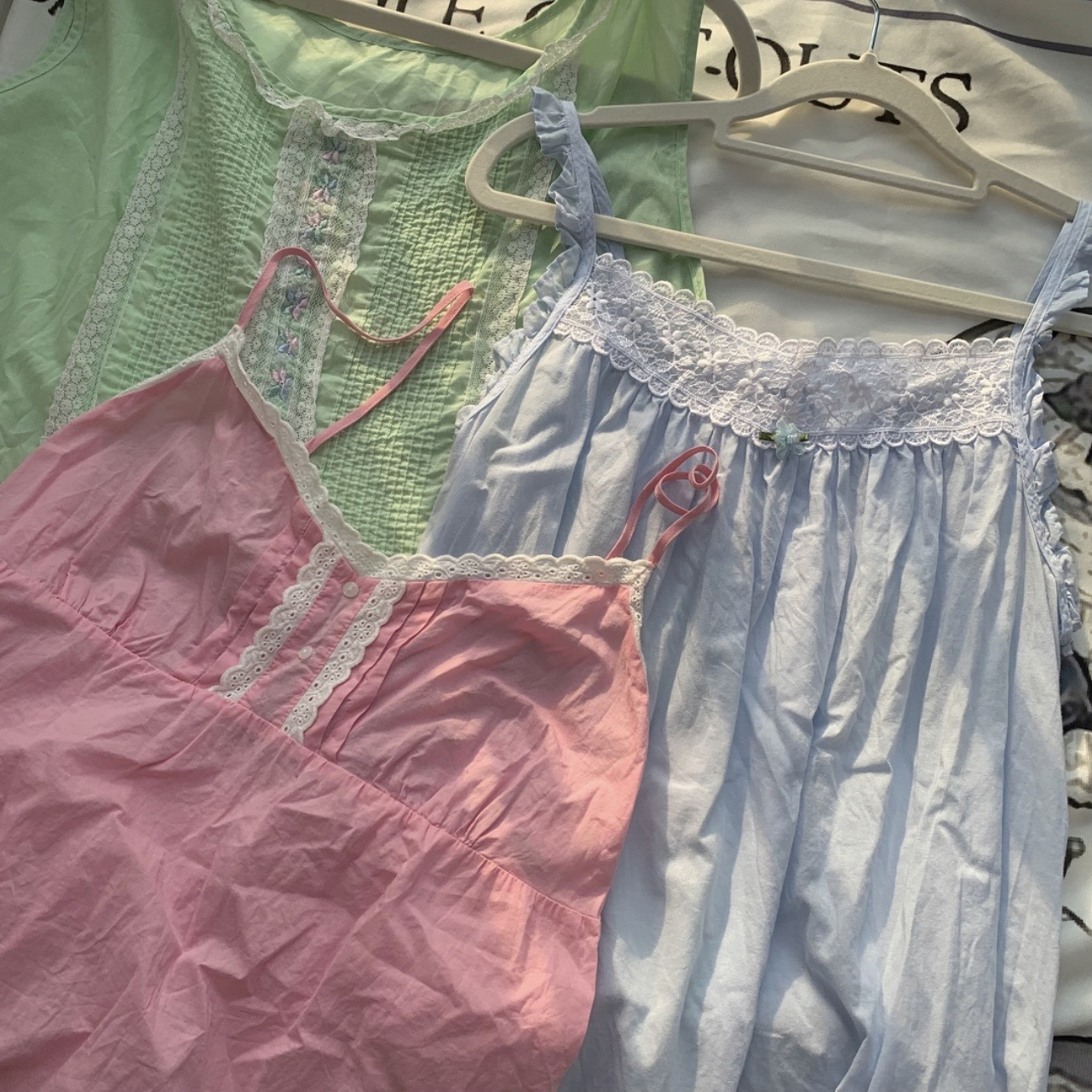 68～128古着Vintage连衣裙蕾丝甜美碎花公主