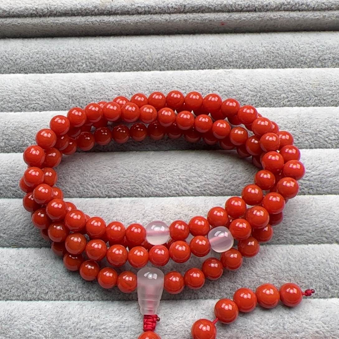 南红玛瑙原矿南红6mm未镶嵌