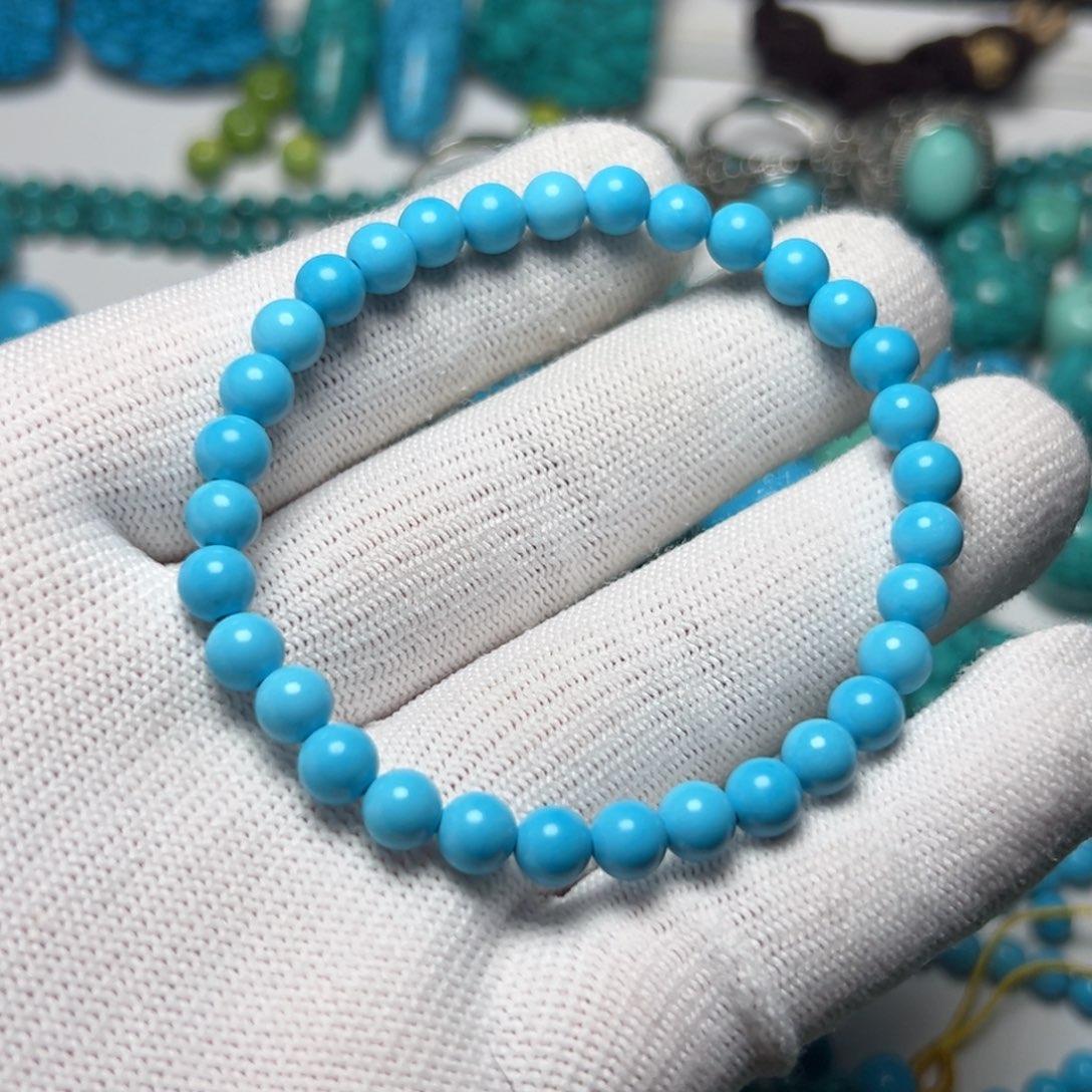 卡6+蓝珠子手串手链