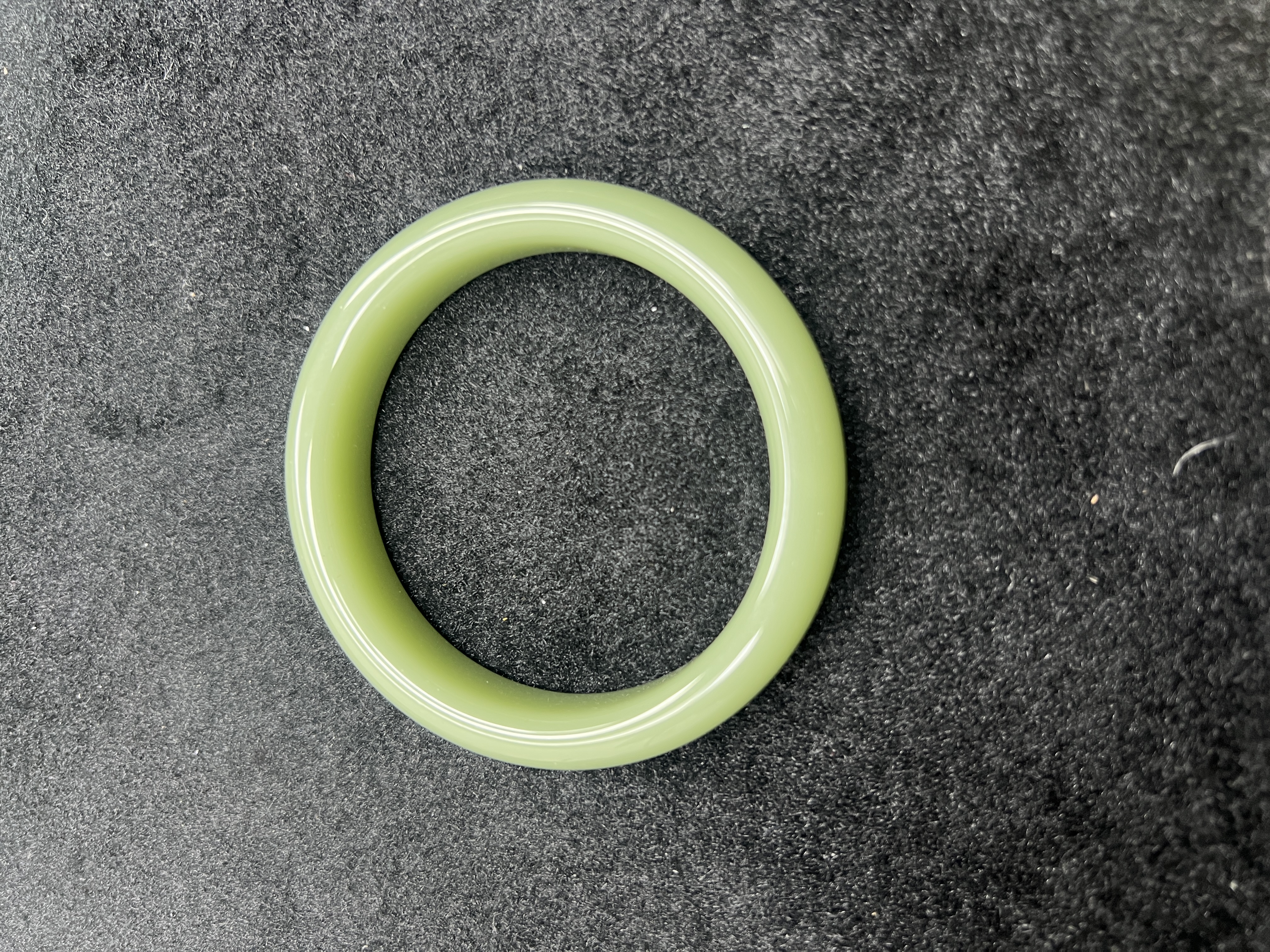 556号俄罗斯7号坑鸭蛋青水宽版手镯