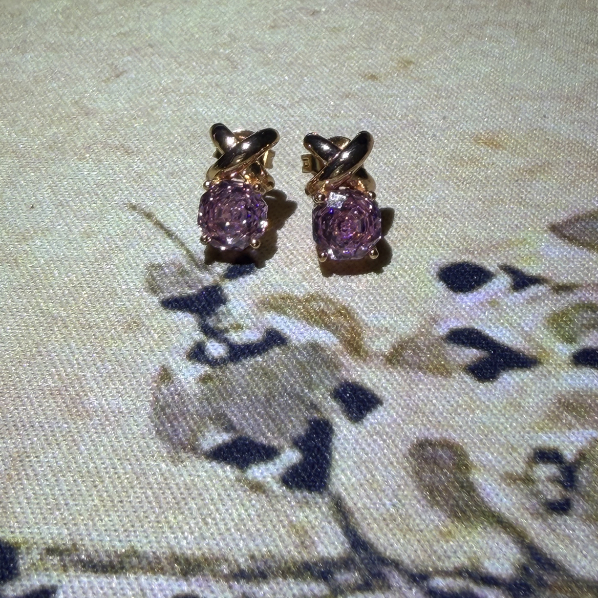 [南非甄选】 NFZX  LC-1864 DIY套链【小香风粉色耳钉 冰花