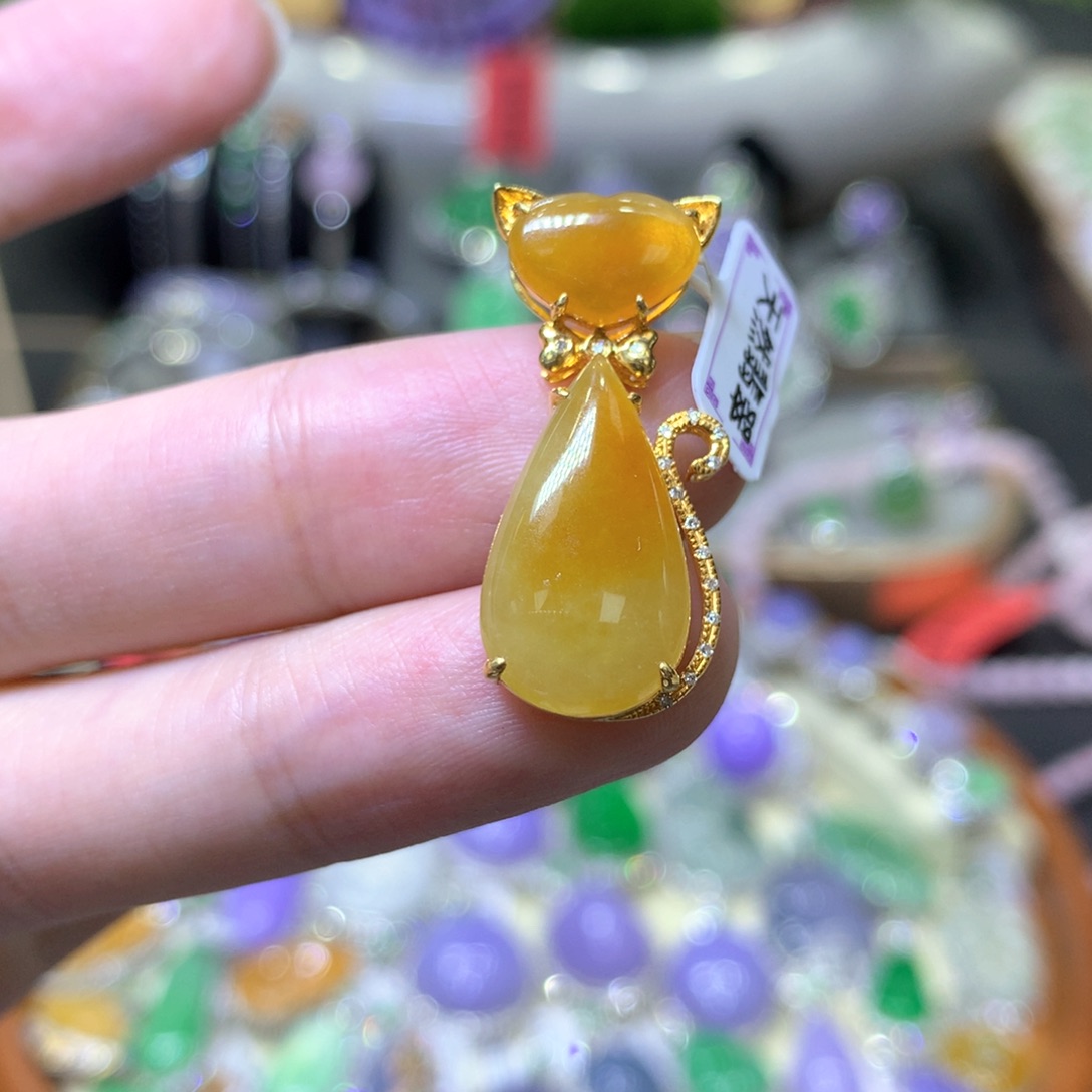 【闪购商品】翡翠颈饰未镶嵌翡翠吊坠项链