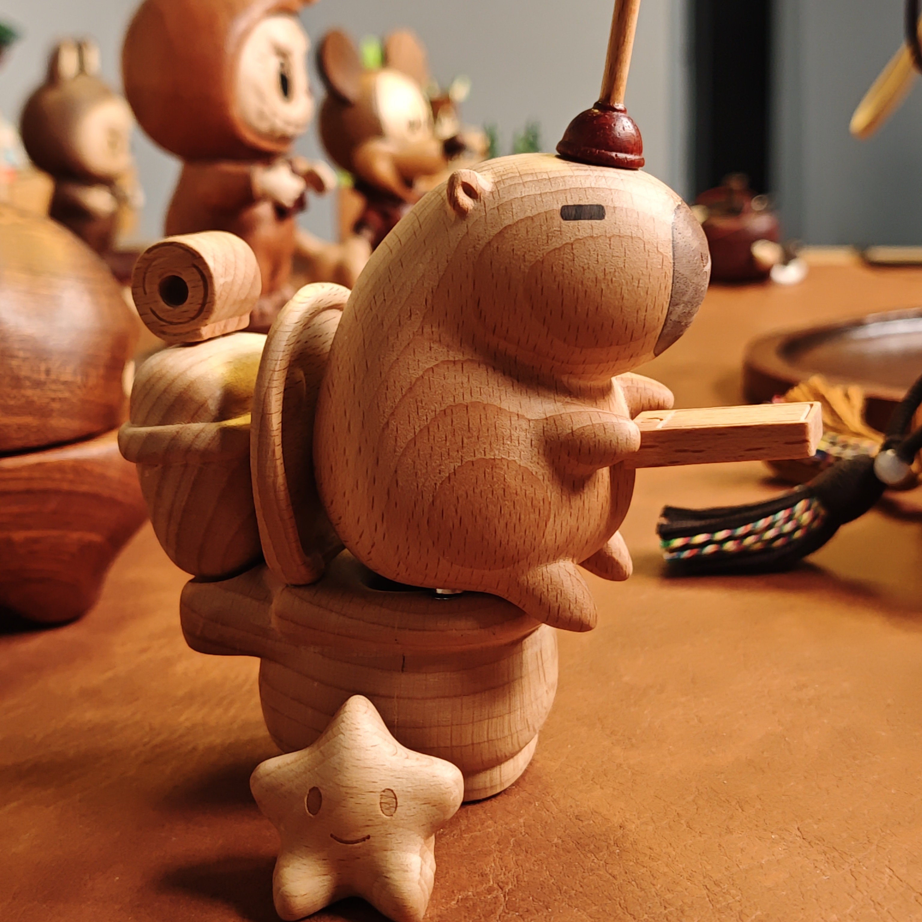 耕造社｜卡皮巴拉可爱解压家居装饰品摆件