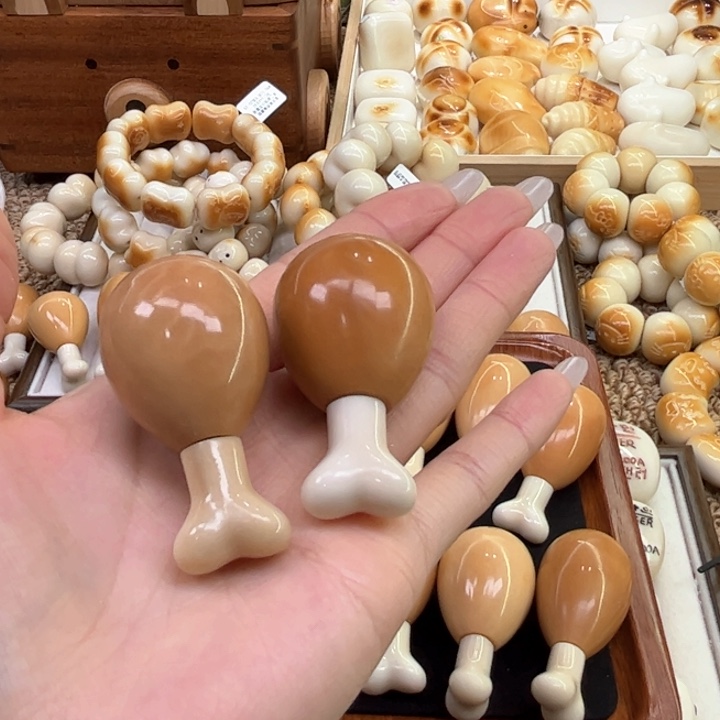 菩提根/象牙果手串11.13.21象牙果微瑕小鸡腿已减