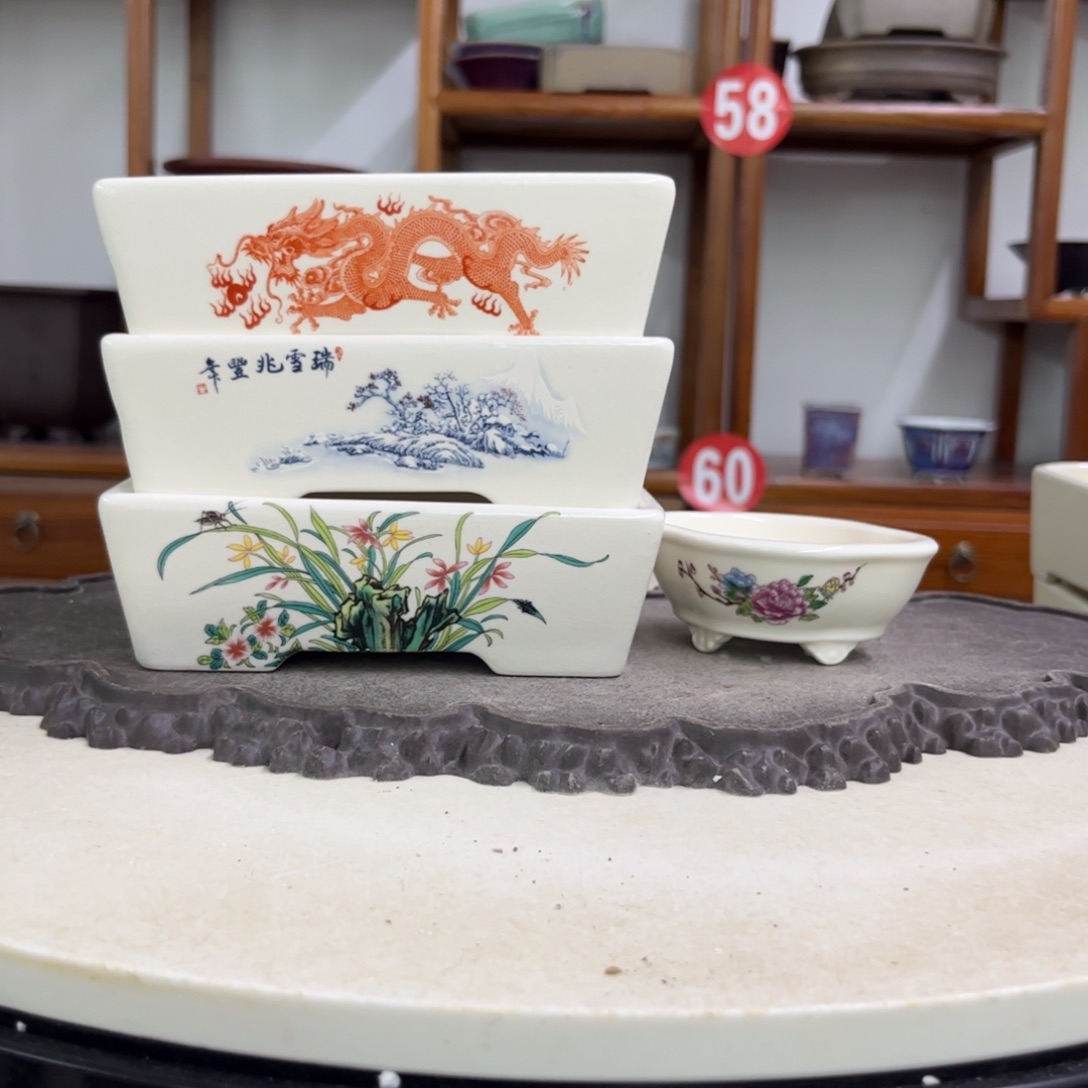 紫砂花盆谟****X瑕疵3-1-1。。